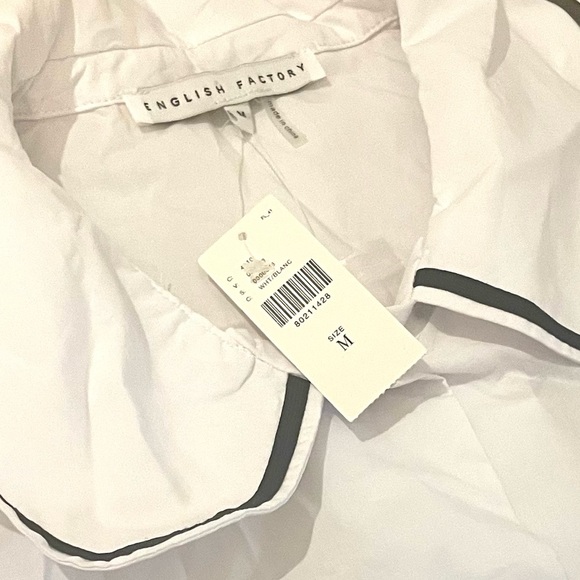 New With Tags* English Factory Collard Blouse by Anthropologie - Picture 10 of 10